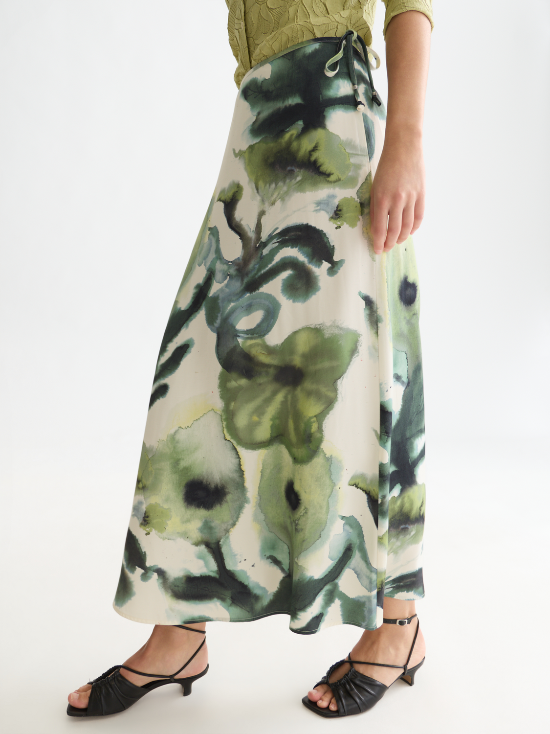 Printed Ankle Length Skirt
