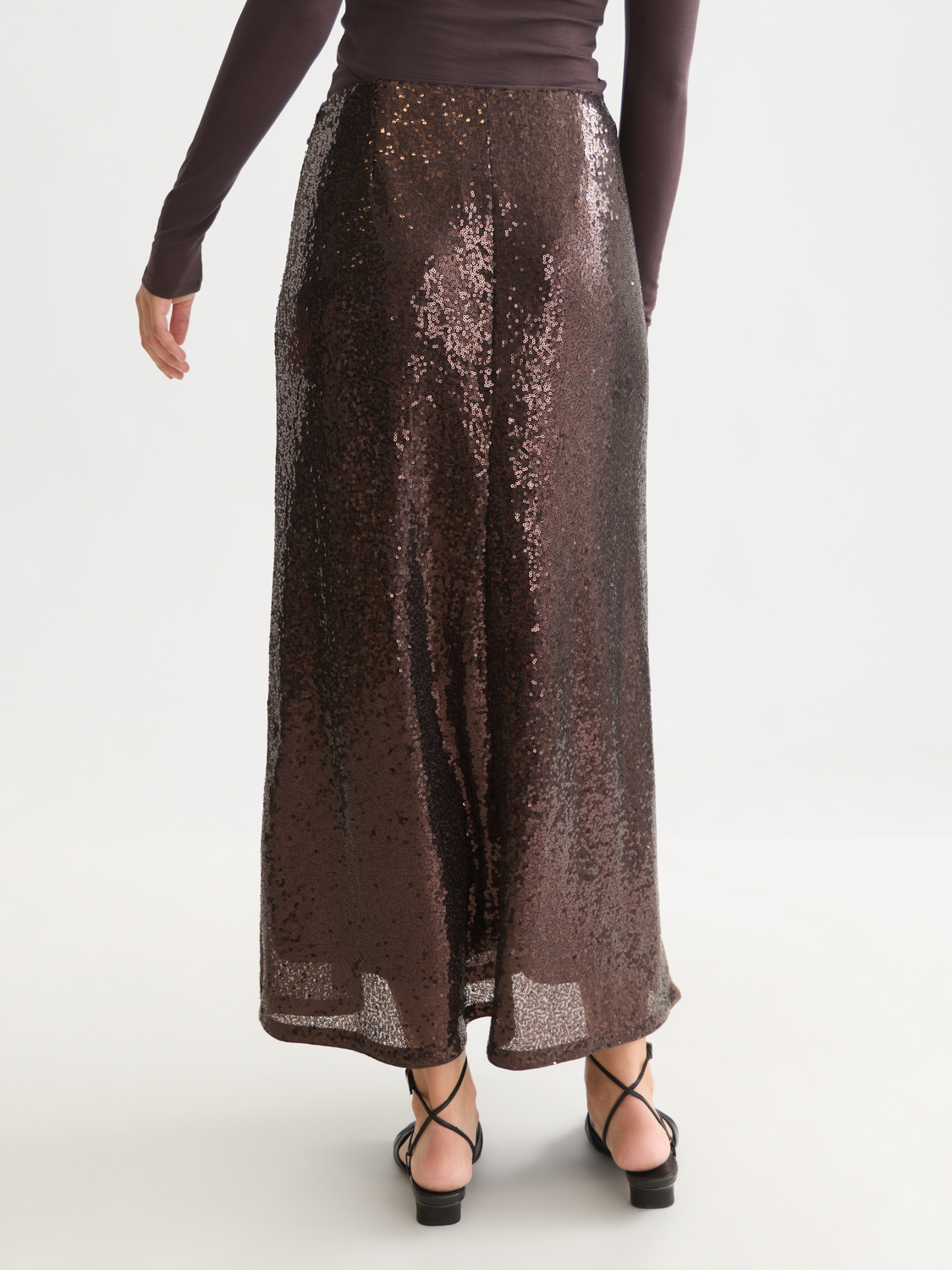 Sequin Ankle Length Skirt