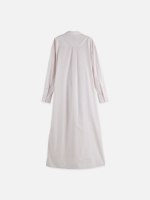 Relaxed-Fit Tie Shirt Dress