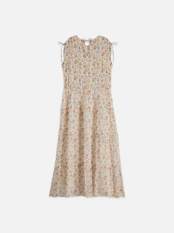 Gathered With Ties Midi Dress
