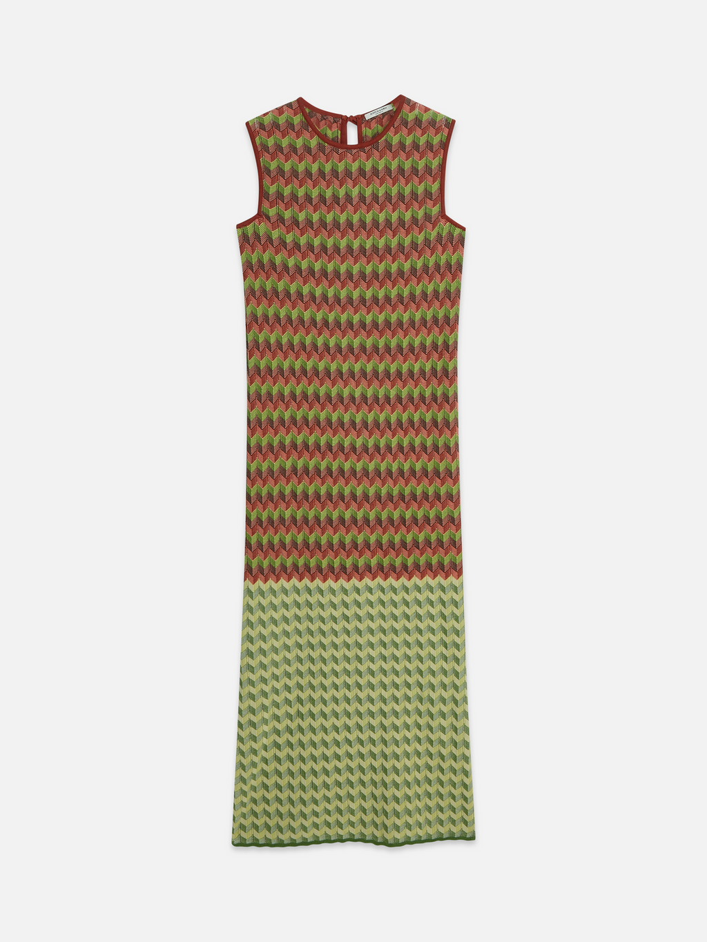 Chevron Knitted Maxi Dress