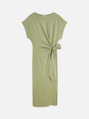 Geknotetes lockeres Midikleid