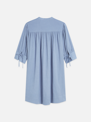 Mini-Kleid mit gerafften Ärmeln