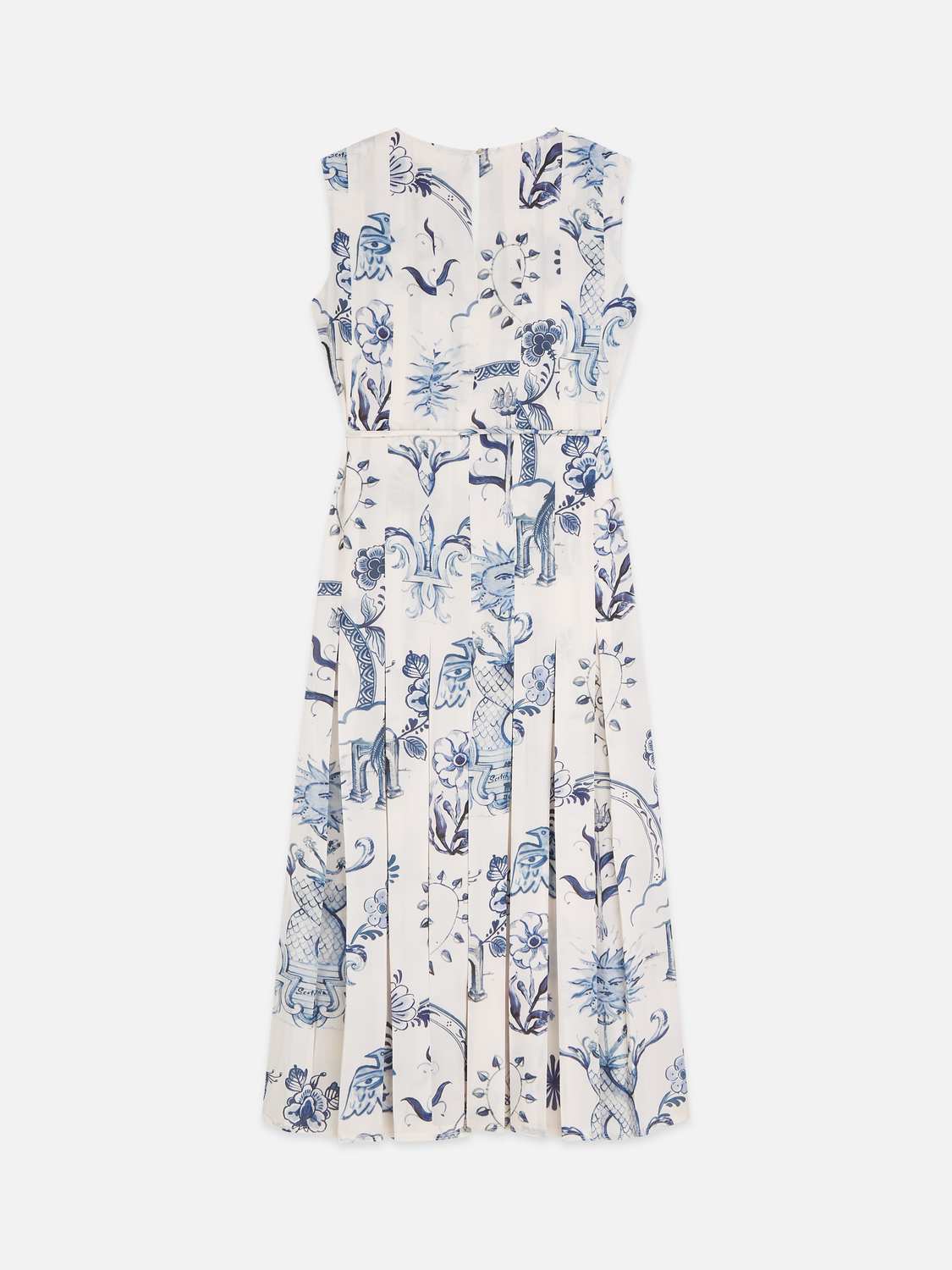Scotch & Soda x Royal Delft Printed Pleated Ankle Length Dress