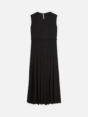 Pleated Ankle Length Dress
