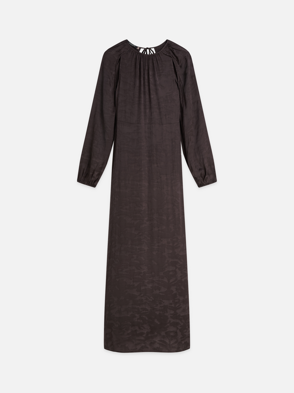 Open Back Jacquard Maxi Dress