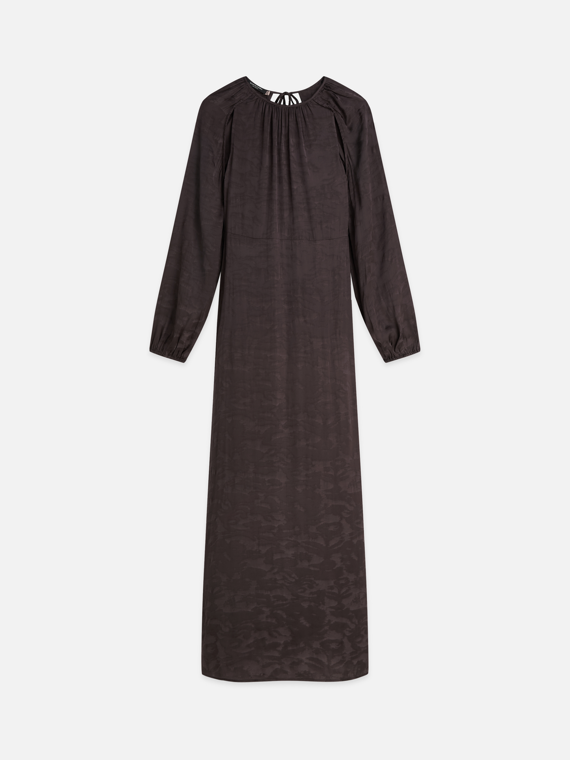 Open Back Jacquard Maxi Dress
