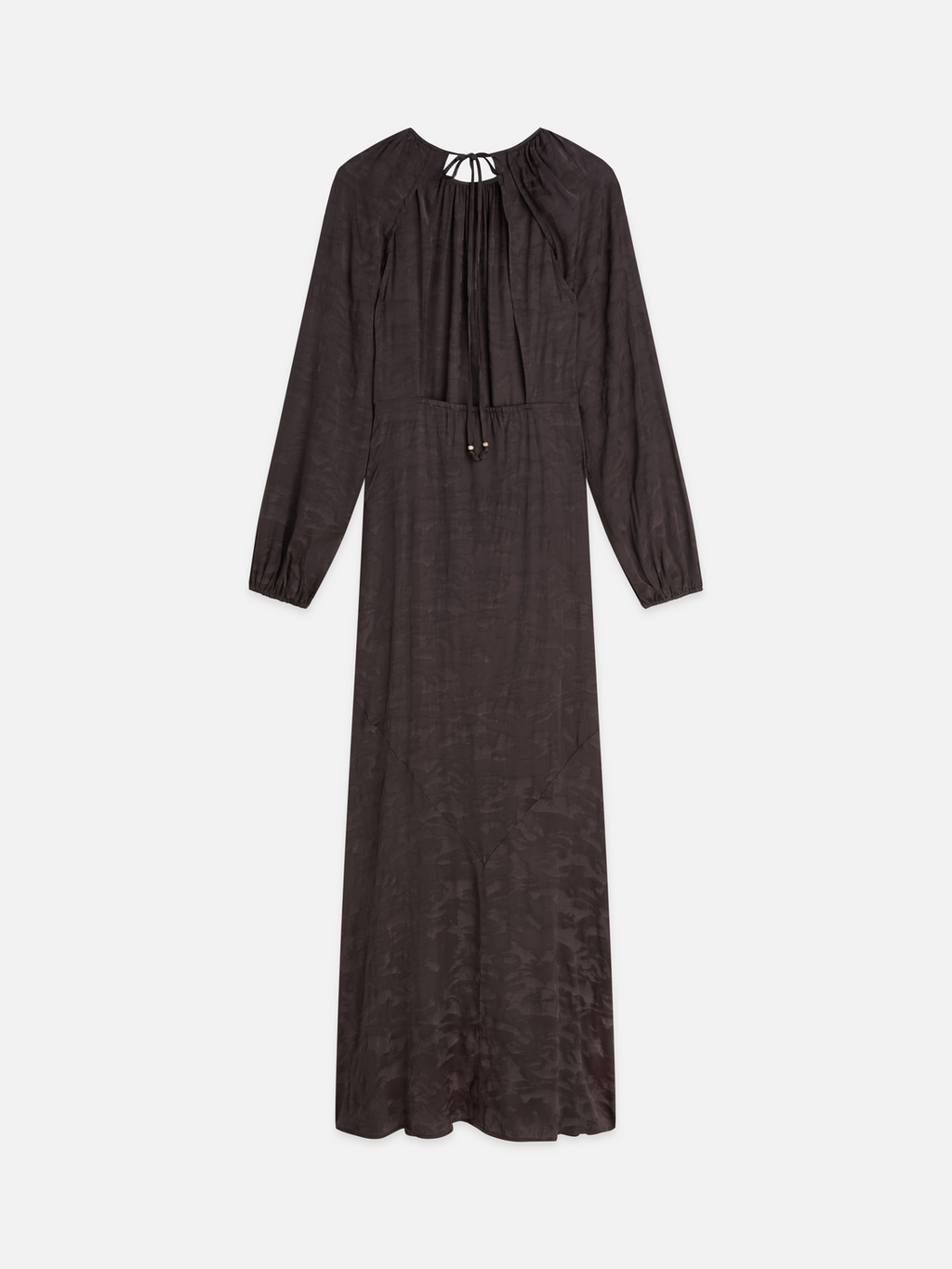 Open Back Jacquard Maxi Dress