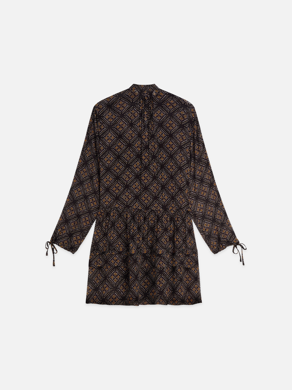 Printed Chiffon Mini Dress