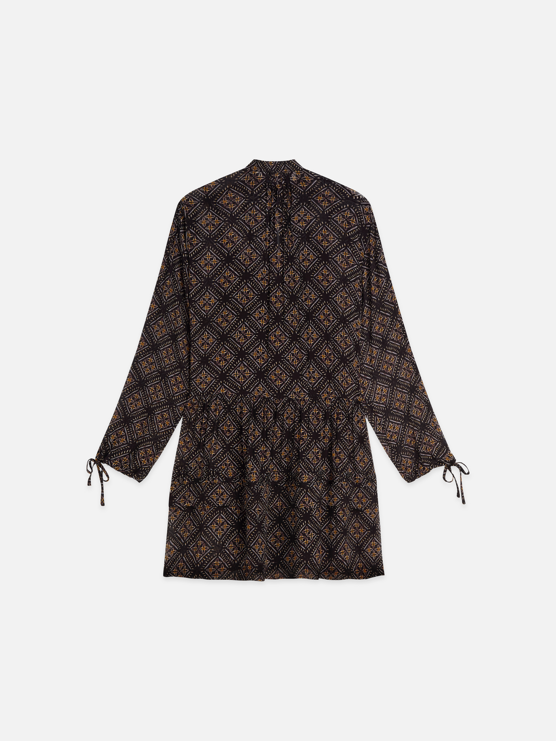 Printed Chiffon Mini Dress
