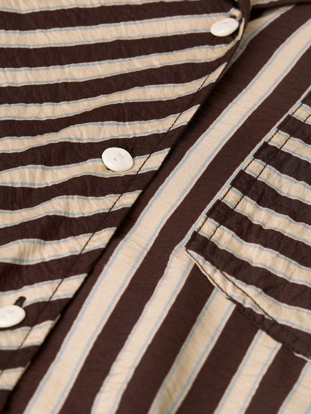 Striped Wrap Ankle Length Dress