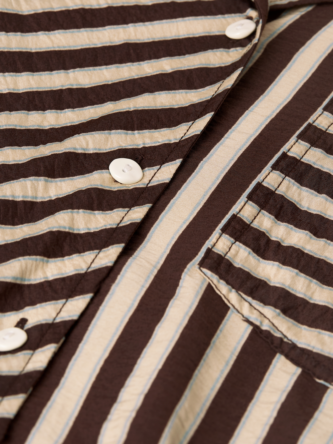 Striped Wrap Ankle Length Dress