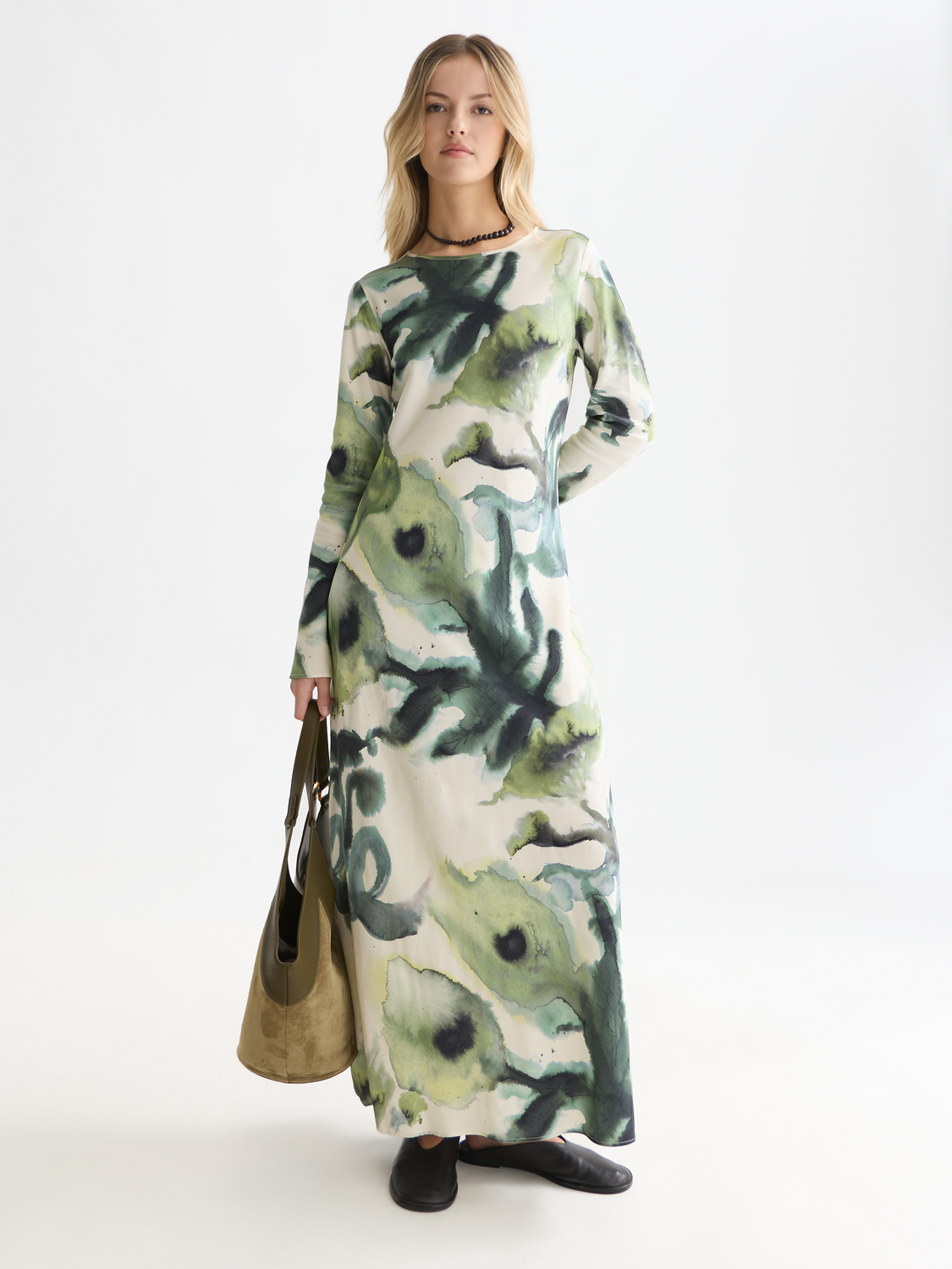 Printed Ankle Length Dress