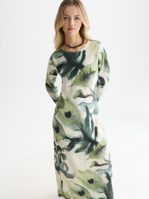 Printed Ankle Length Dress