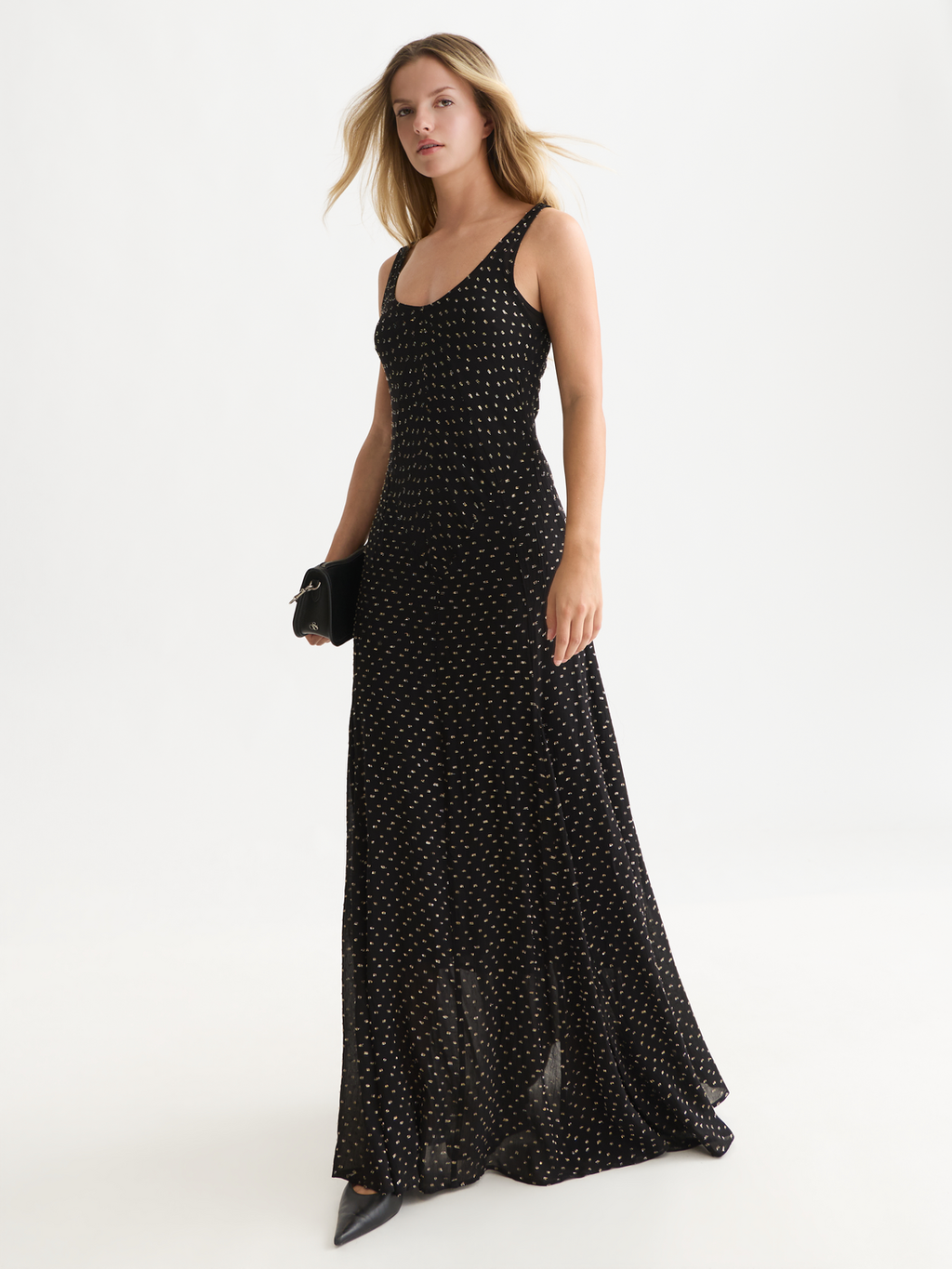 Fil Coupé Maxi Slip Dress