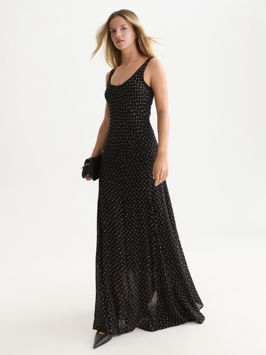 Fil Coupé Maxi Slip Dress