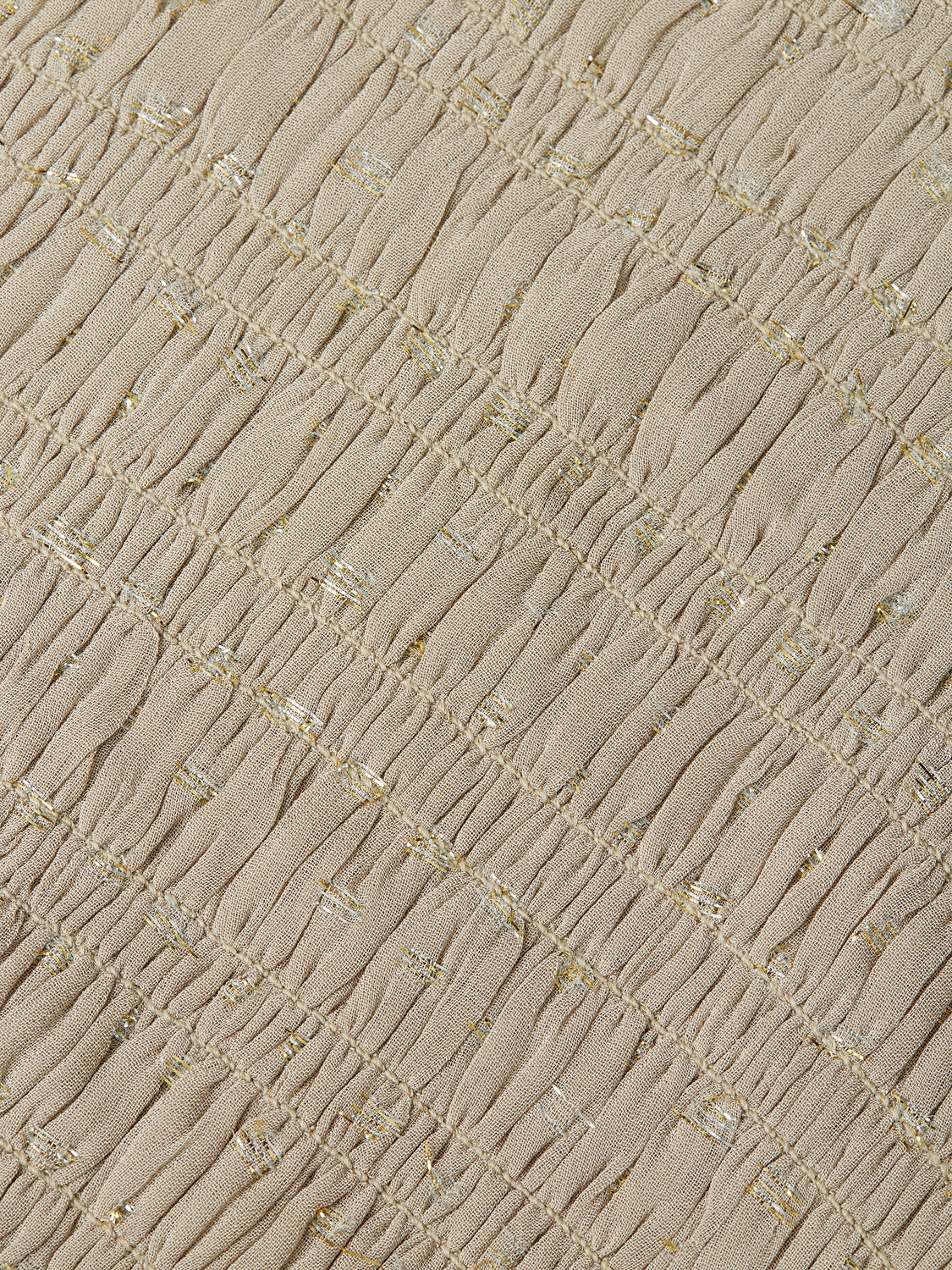 Fil Coupé Smocked Ankle-Length Dress