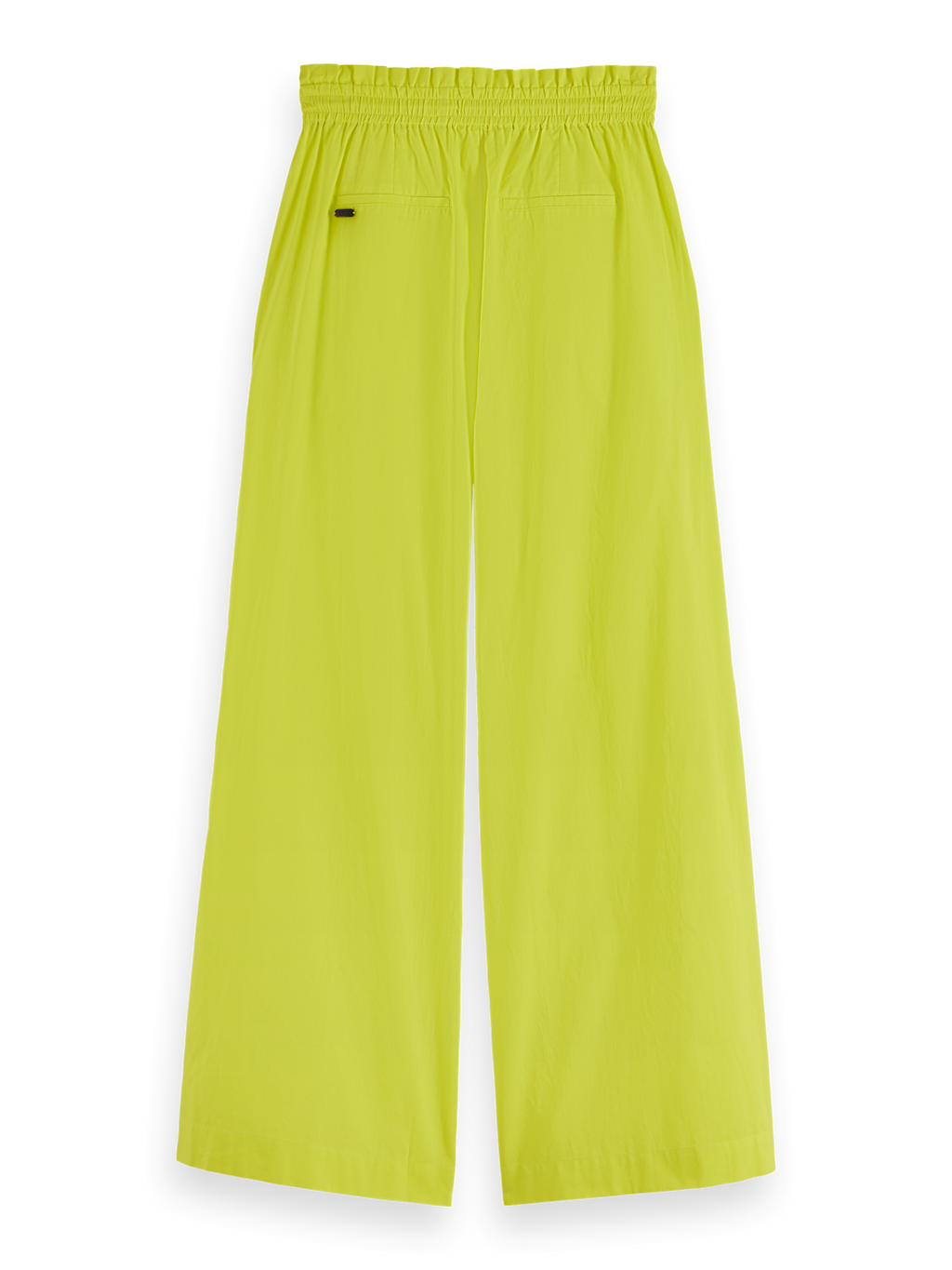 Cotton Voile High-Rise Wide-Leg Pant