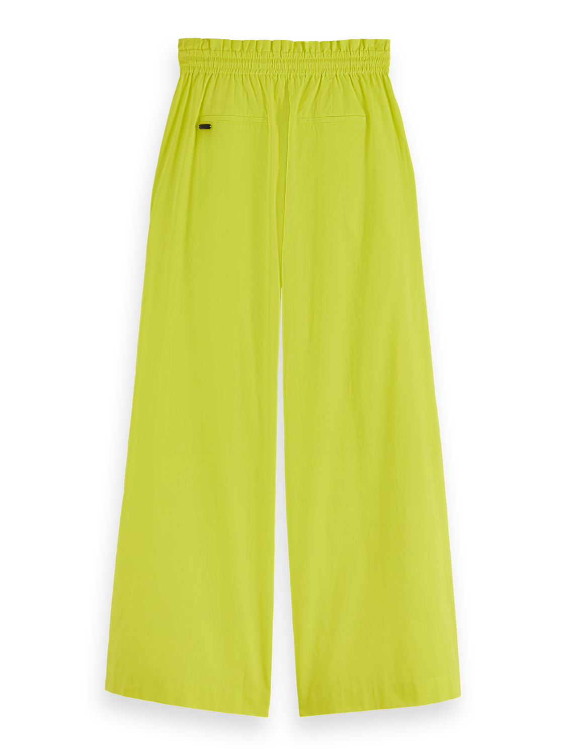 Cotton Voile High-Rise Wide-Leg Pant