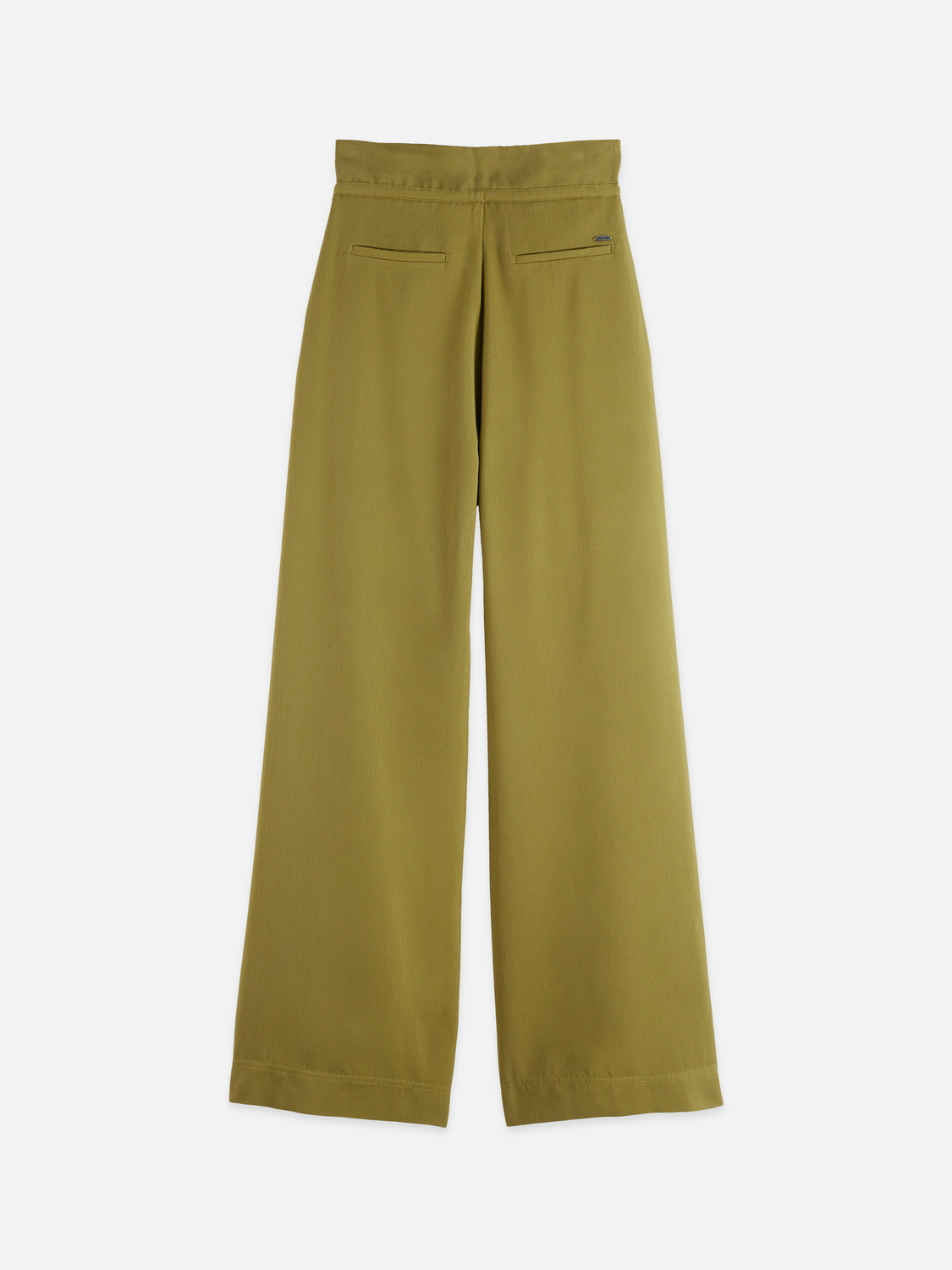 June - High Rise Wide Leg Twill Paperbag Pants