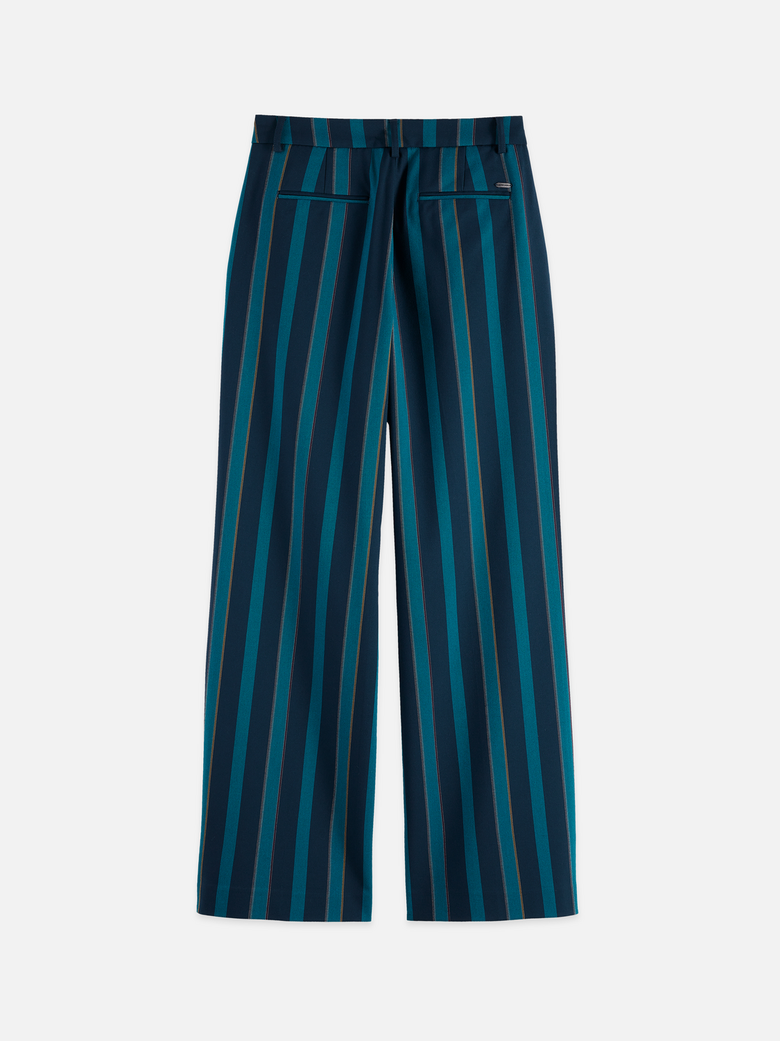 Edie - High Rise Wide Leg Blanket Stripe Pants