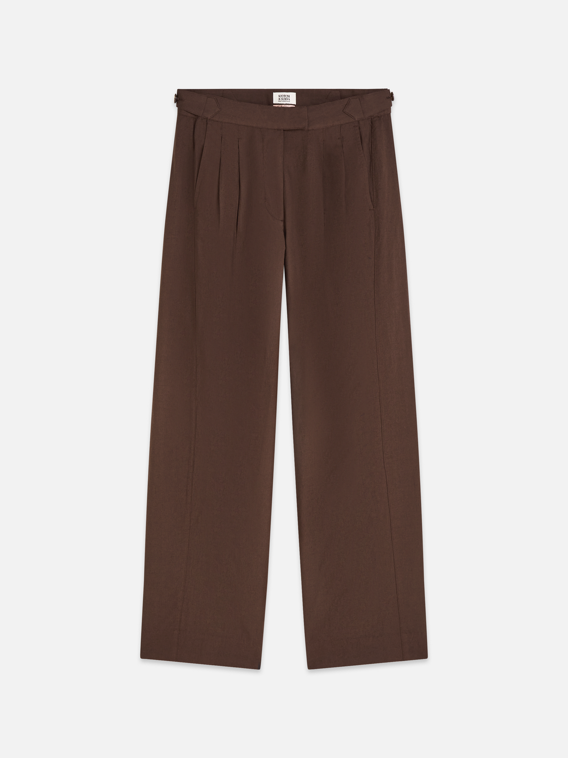 Quinn - Mid Rise Wide Leg Linen Cotton Pants