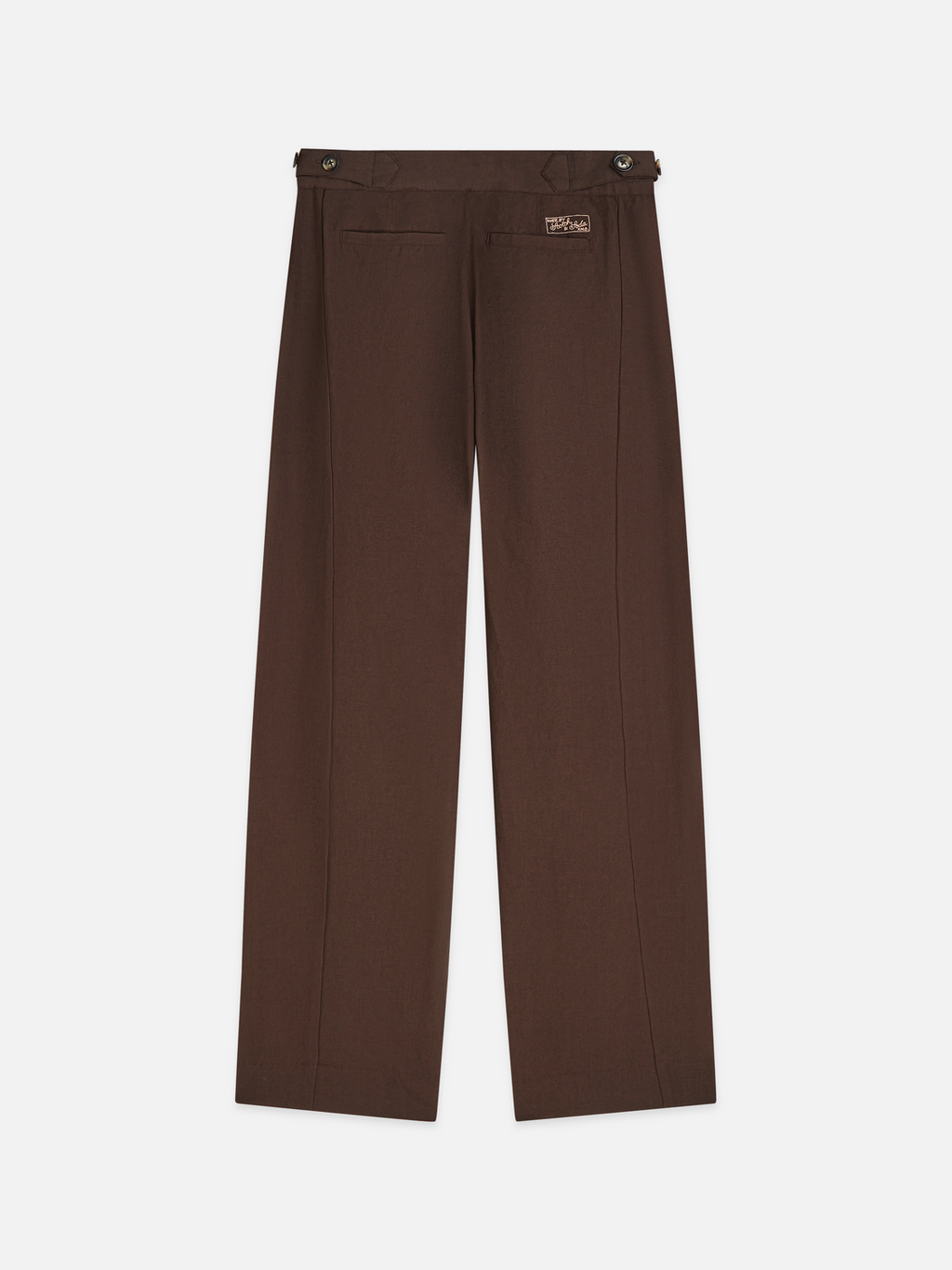 Quinn - Mid Rise Wide Leg Linen Cotton Pants