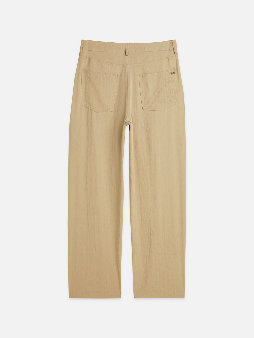 Lotus - Twill High Rise Barrel Leg Pants