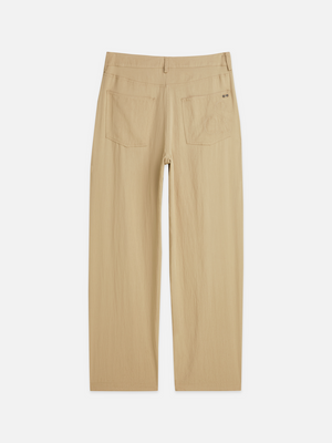 Lotus - Twill High Rise Barrel Leg Pants
