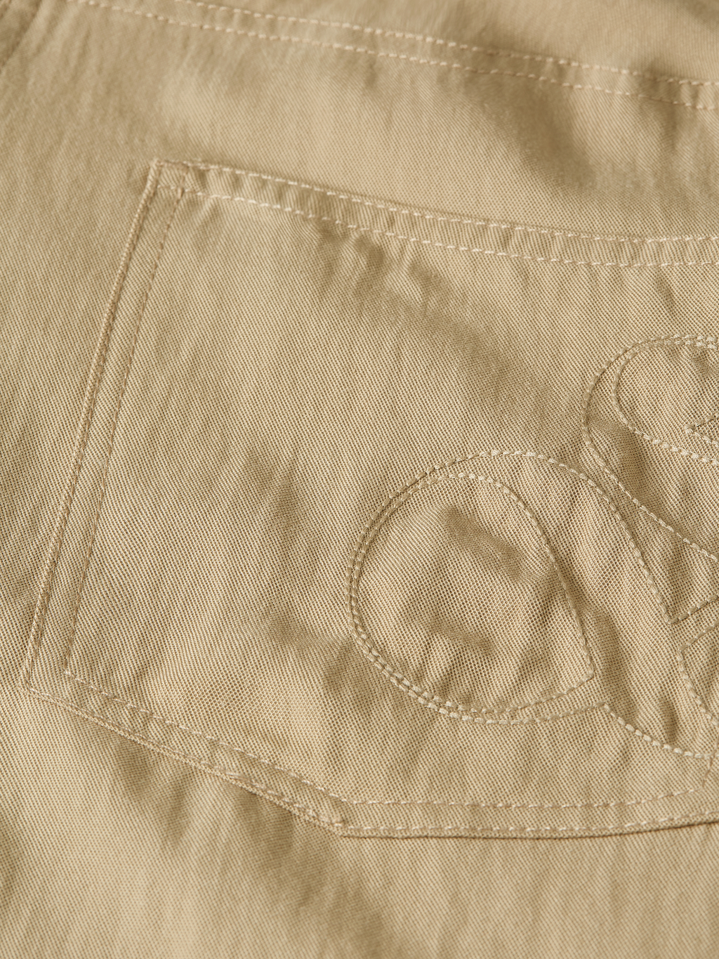 Lotus - Twill High Rise Barrel Leg Pants