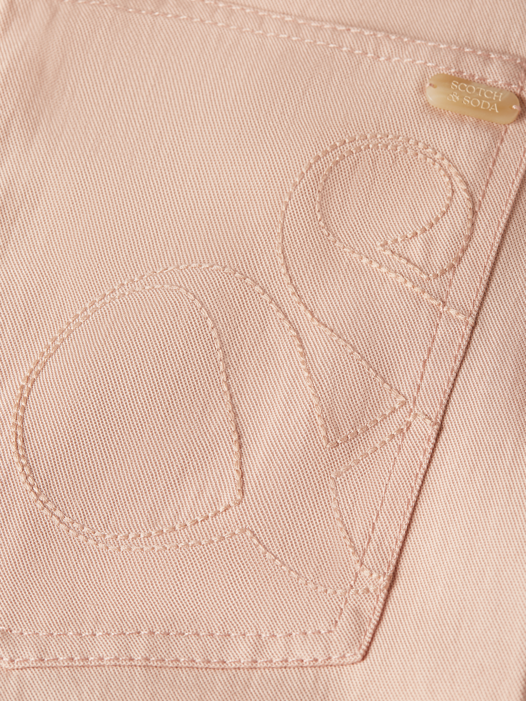 Lotus - Twill High Rise Barrel Leg Pants