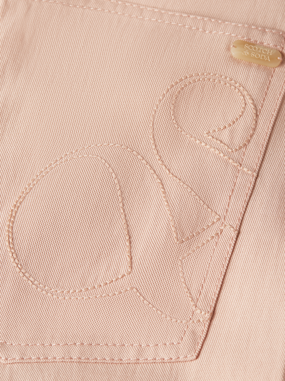Lotus - Twill High Rise Barrel Leg Pants