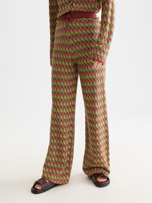 Chevron Knitted Trousers