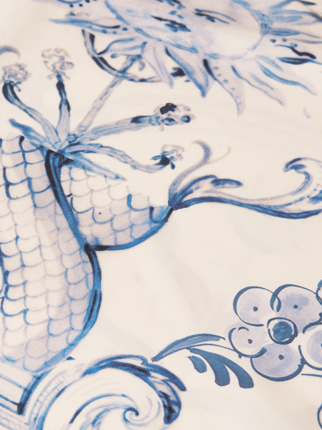 Scotch & Soda x Royal Delft Gia Mid-Rise Wide-Leg Printed Pants