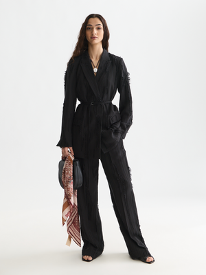 Edie - High-Rise Wide-Leg Pants