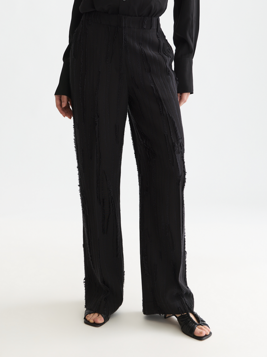 Edie - High-Rise Wide-Leg Pants