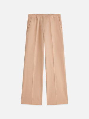 Edie - High-Rise Wide-Leg Gabardine Pants