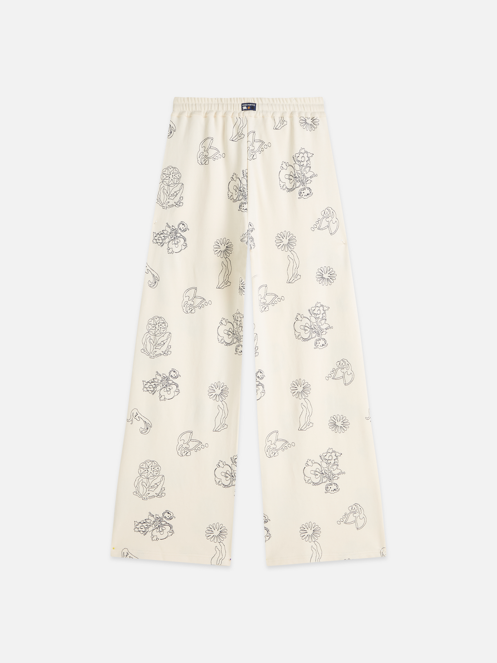 Embroidered Wideleg Sweatpants