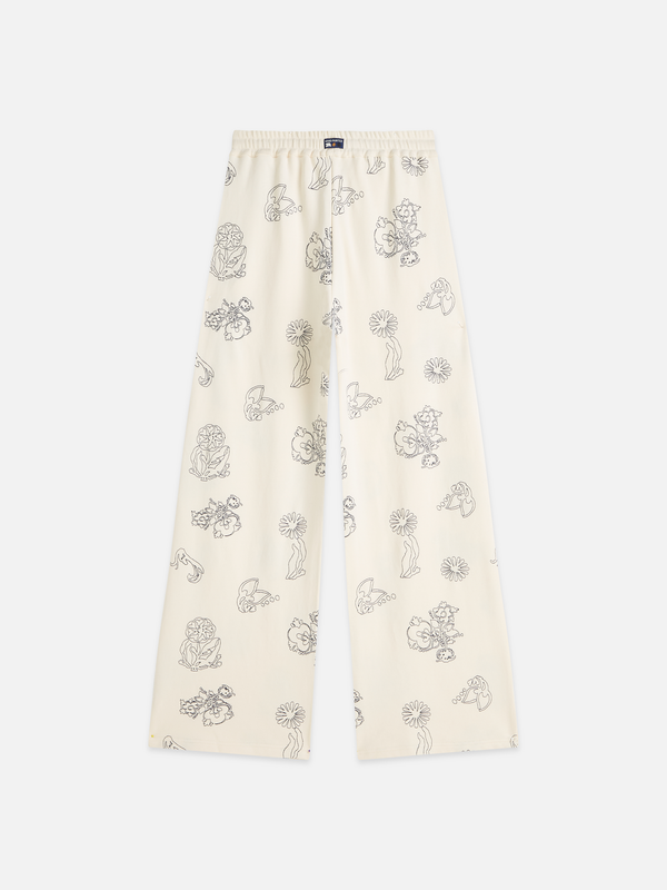 Embroidered Wideleg Sweatpants