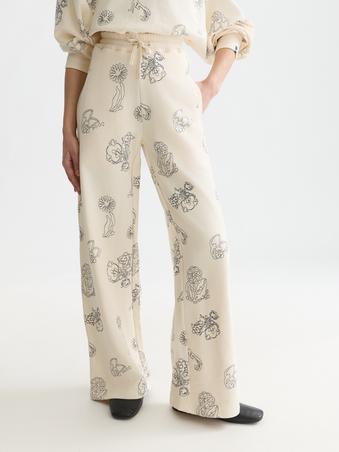 Pantalon de jogging ample brodé