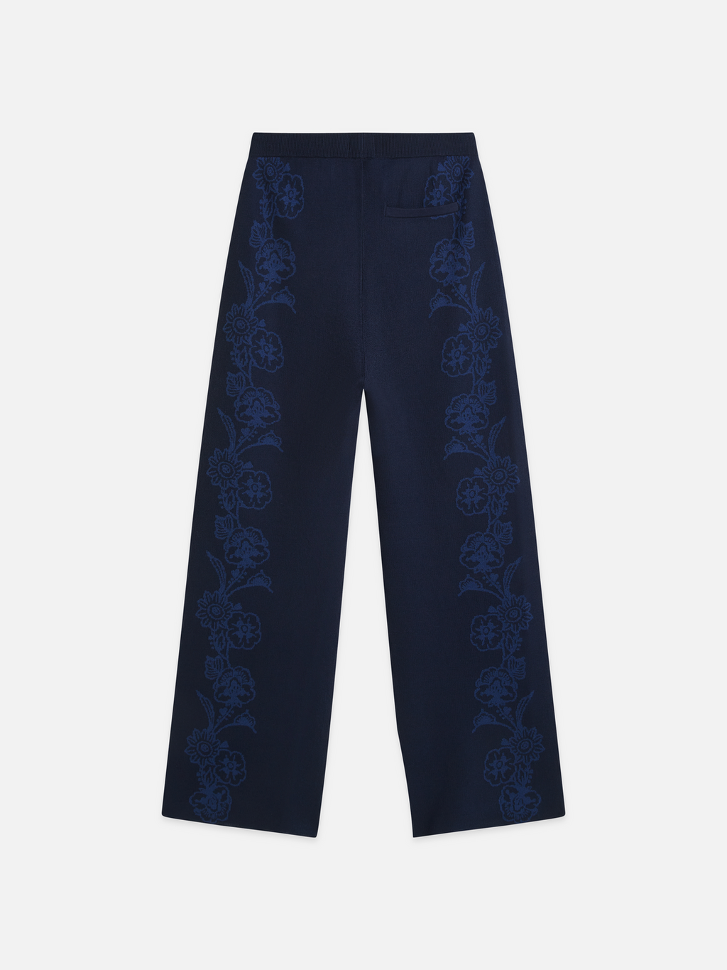 Jacquard Knitted Relaxed-Fit Trousers