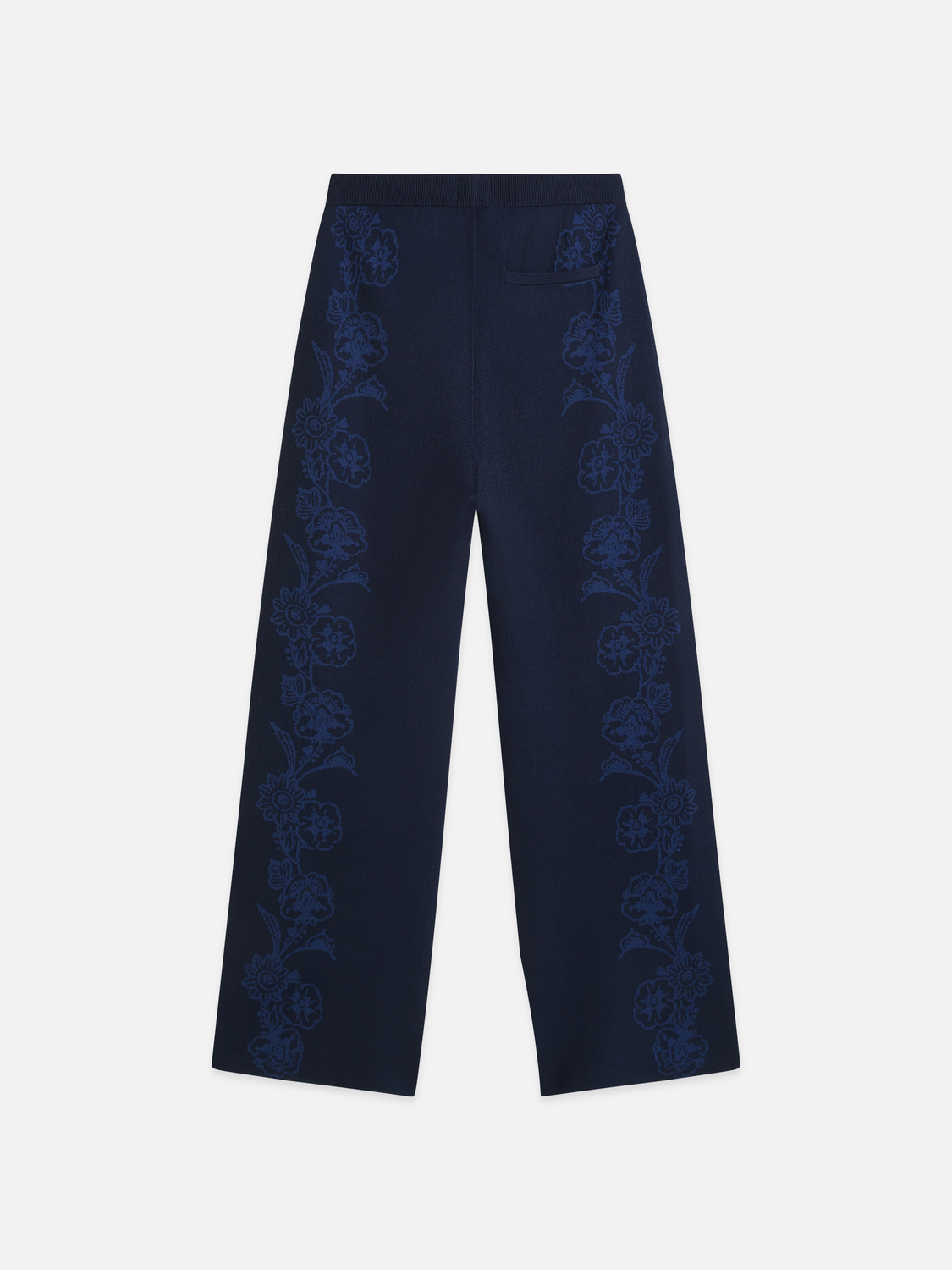 Jacquard Knitted Relaxed-Fit Trousers