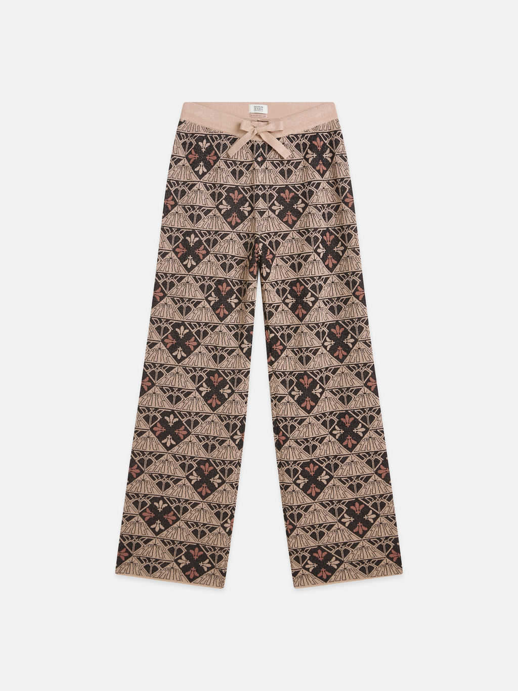 Monogram Jacquard Relaxed-Fit Trousers