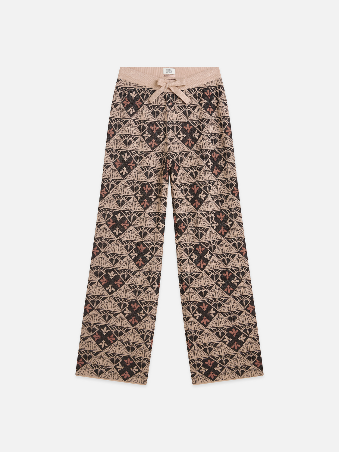 Monogram Jacquard Relaxed-Fit Trousers