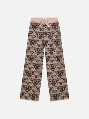 Monogram Jacquard Relaxed-Fit Trousers