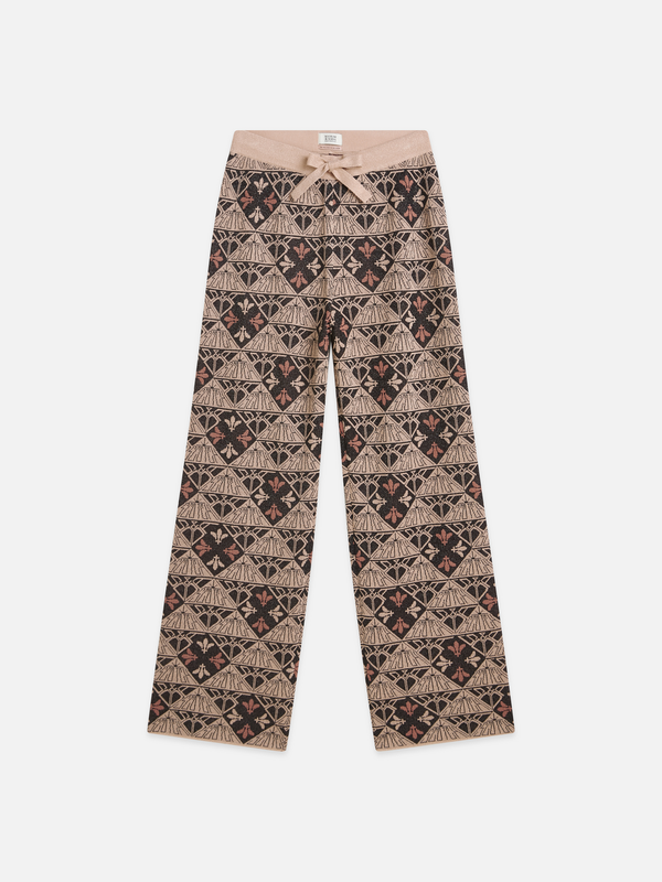 Monogram Jacquard Relaxed-Fit Trousers