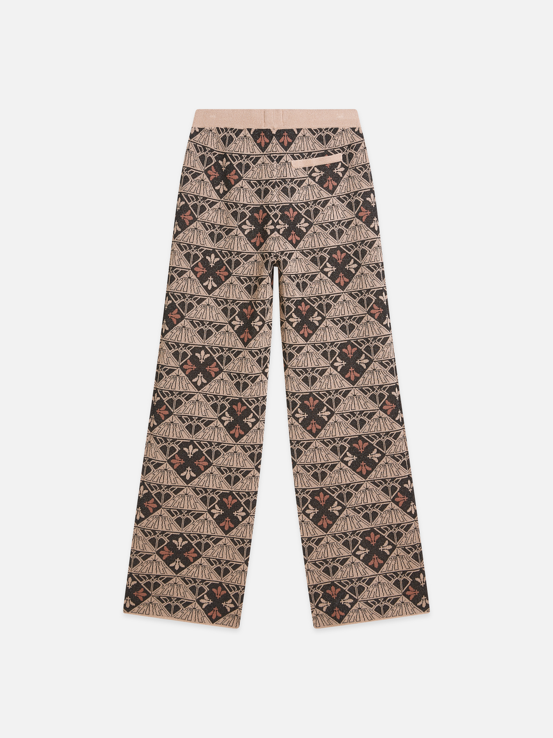 Monogram Jacquard Relaxed-Fit Trousers