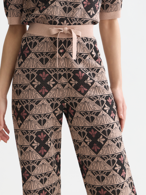 Monogram Jacquard Relaxed-Fit Trousers