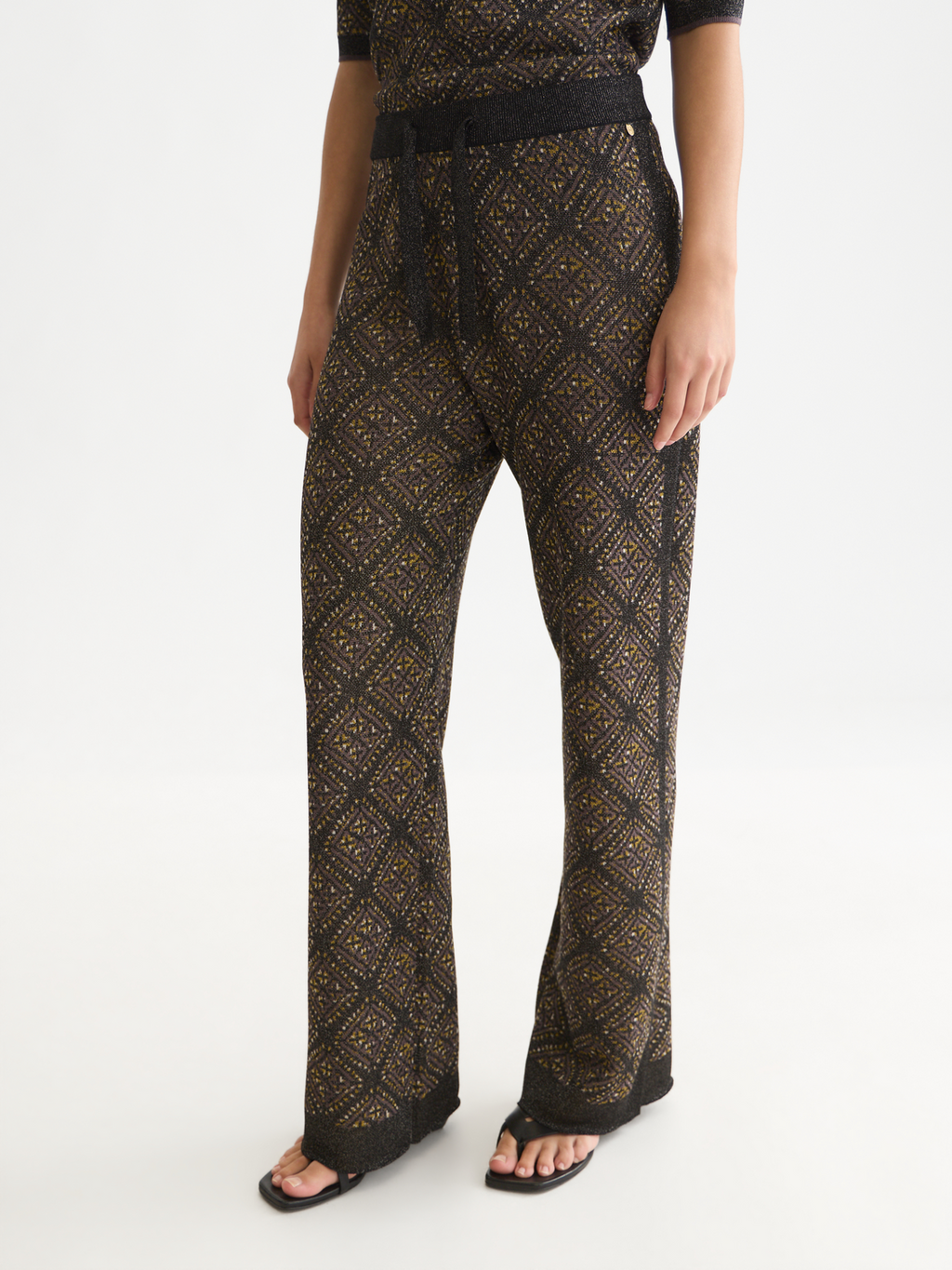 Relaxed Jacquard Knit Pant