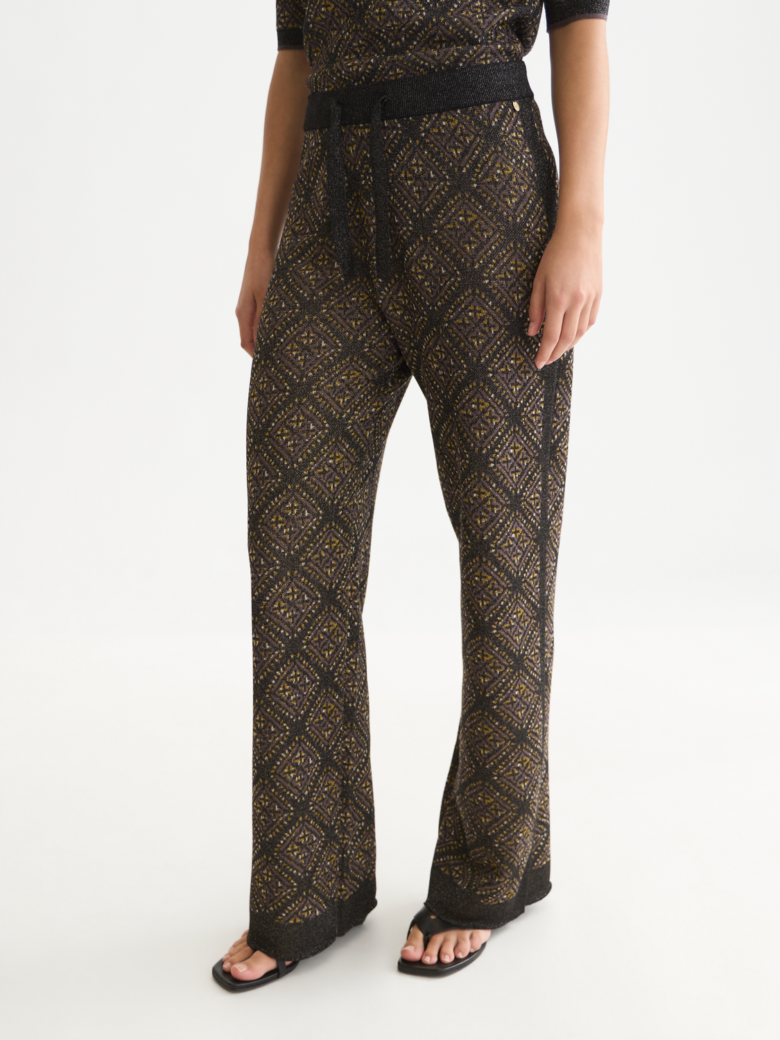 Relaxed Jacquard Knit Pant